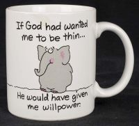 Shoebox Greetings If God wanted me to be thin... Coffee Mug